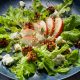 Salad with Pear, Gorgonzola Cheese and Walnuts